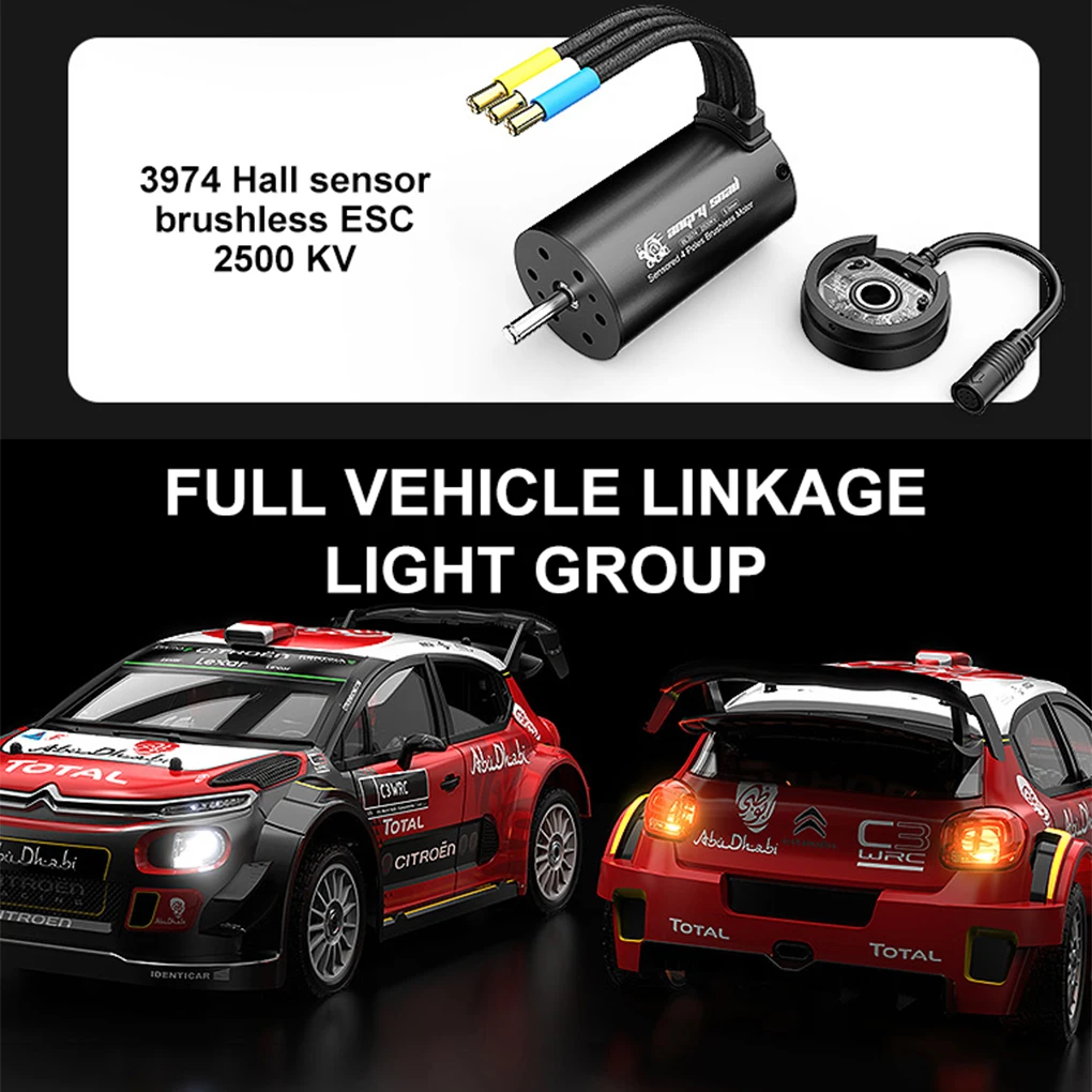 1/7 MJX HYPER GO 7303 Borstelloze Afstandsbediening Rally Auto C3 Super Motor Simulatie Hoge Snelheid Terreinwagen Kinderspeelgoed