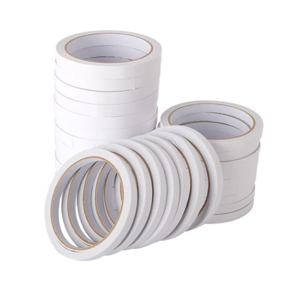 

6PCS Double Tape High Viscosity Office Craft Adhesive Supplies Washable Transparent Double Sided Adhesive Tape Reusable Craft