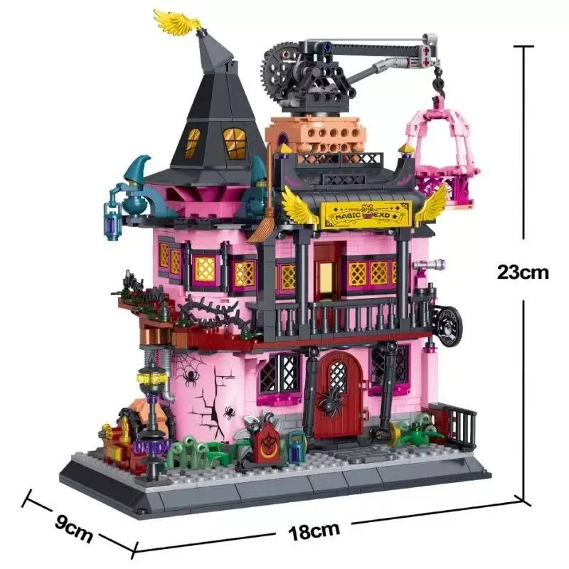 

Halloween-themed building blocks, magic lab sets, children's birthday gifts, street scene sets, home decor desktop ornaments