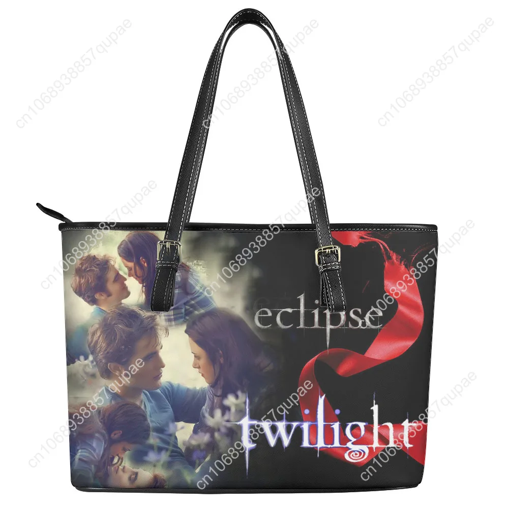

Twilight Classic Movie Edward Bella Custom Handbag Womens Mens Tote Bag Shoulder Bag Business Leather Purse Travel Bag Gift
