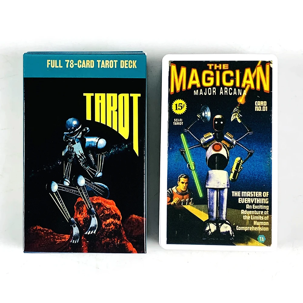 Nouvelles cartes de tarot, un jeu de divination de 78 cartes sur le thème de la science-fiction, idéal pour les voyages, la méditation et les pratiques spirituelles