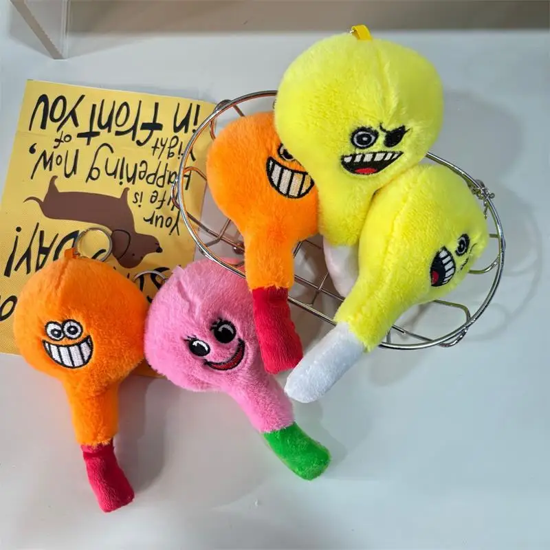 Adorable llavero de juguete con bombilla de felpa brillante y Hued, perfecto para bolsos y mochilas, ideal como regalo