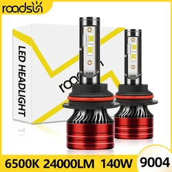 1 Pair LED Car Headlight 24000LM Auto LED Headlight 9004 HB1 High Low Beams 150W 400% Super Brightness CSP 12V 6500K Cold White