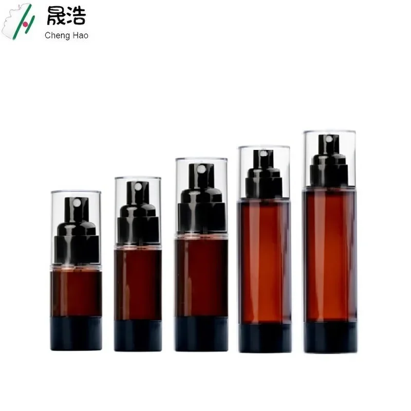 15ml30ml50m100ml Spray Bottle  Brown Light-proof Vacuum Spray Bottle Foundation Liquid Press Emulsion Bottle Cosmetic Containers