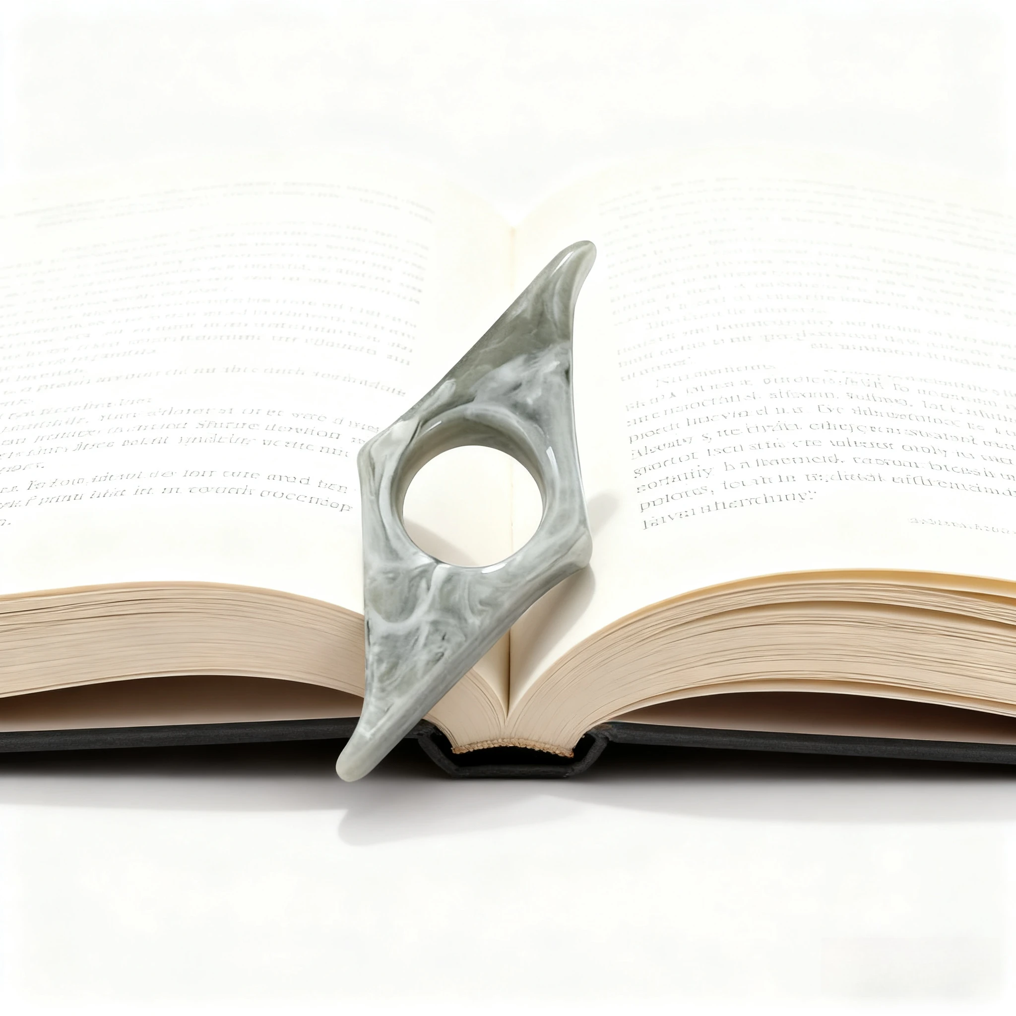 حامل كتب الإبهام من الراتنج الإبداعي - مساعد القراءة والتوسيع، يقلل من تعب العين، إشارة مرجعية متينة للطلاب والقراء #4