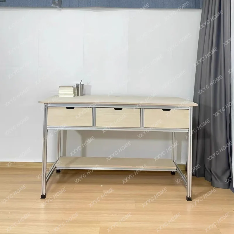 L Computer desk Desktop desk with drawers Desk Home bedroom Makeup table Modern minimalist study writing table