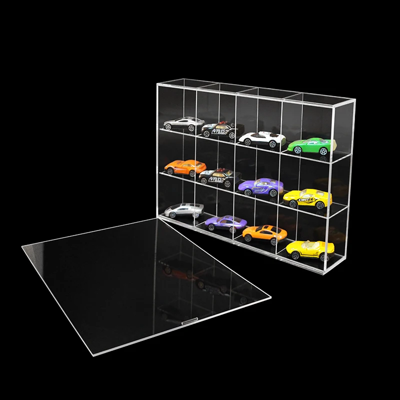 

Clear Acrylic Display Cabinet With Lid, 12/24/30 Grid Storage Box For Blind Box Toys, Supermarket Display Box, Bead Divider Box