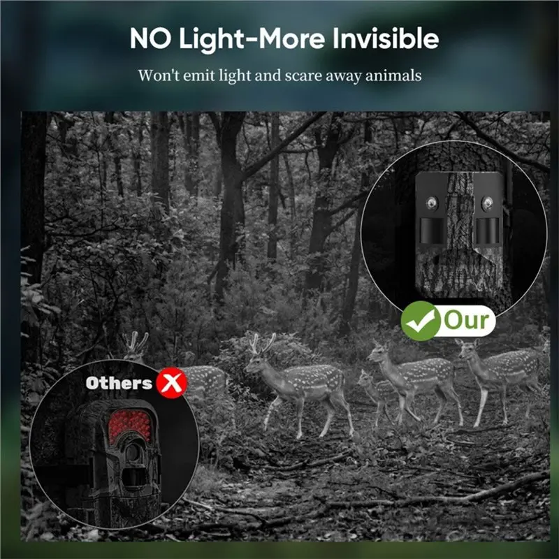 ABZW Ultra Wide Angle 6MP 180° View 4G Solar Powered Hunting Trail Camera 4G SIM Card EU Wildlife Camera Version