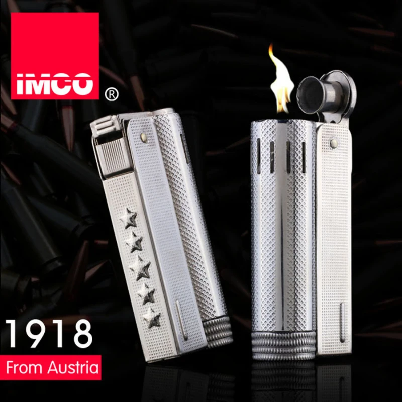 1 100% IMCO Authentic retro metal kerosene lighter windproof men's smoking gift collection