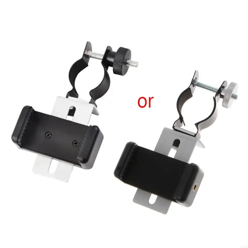 Y08D Universal Mobile Adapter Clip Soporte soporte soporte Microscopio Telescopio