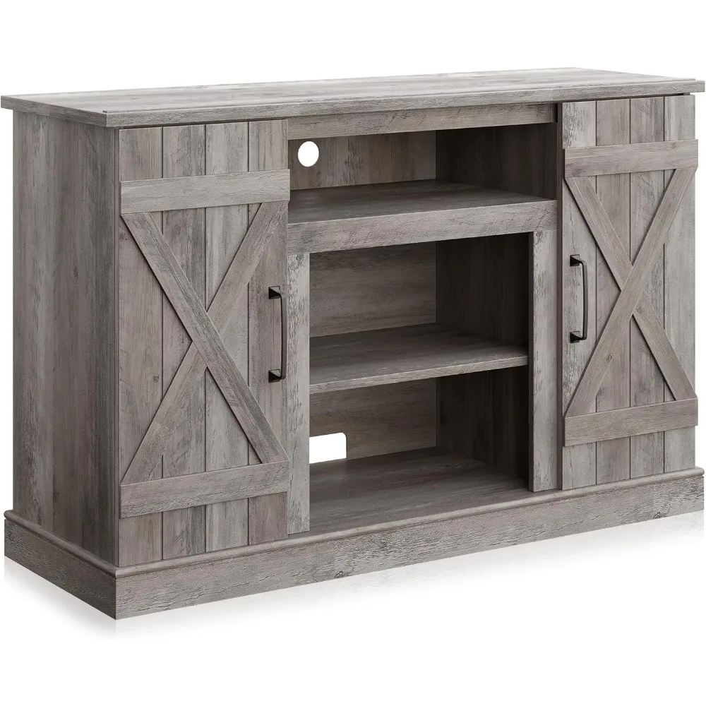 47 Inch TV Stand and Media Entertainment Center with Storage for up to 50 Inch TVs Console Table