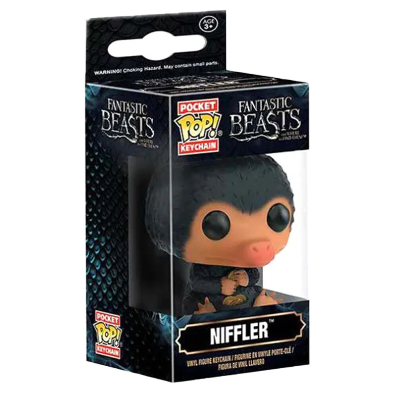 Funko Pop-Porte-clés avec figurines en PVC pour enfants, pendentif de sac à dos, ornement de jouet, cadeaux animés, Niffler Bowtruckle, Cove Beasts, 514