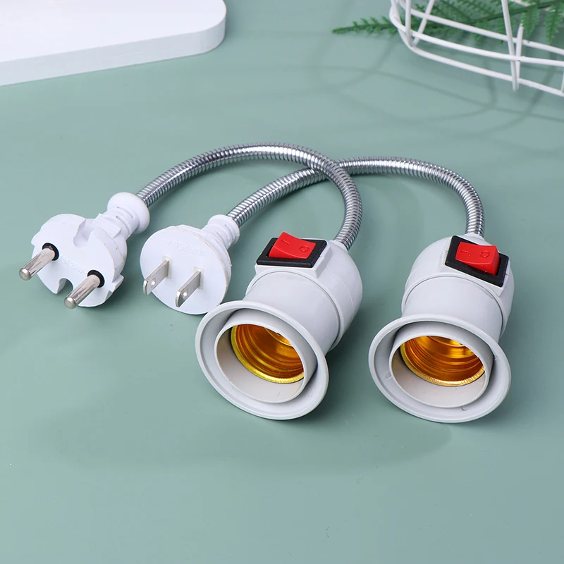 

Plug In Light Socket Adapter Extension Light Socket Converter Plug Lamp Socket Lamp Bulbs Holder E27 All Direction Bulbs Adapter