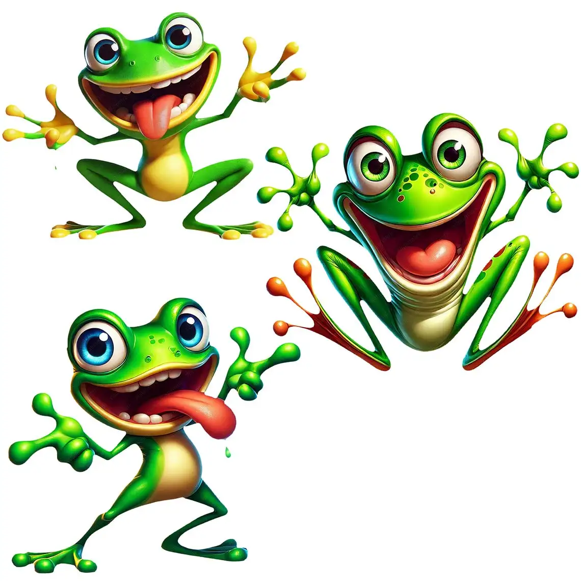 Cute Frog Animal Car Sticker Waterproof Vinyl Decal on Bumper Rear Window Laptop Self-adhesive Decal For Car Accessories SH626