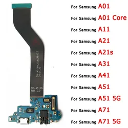 Charging Port For Samsung Galaxy A11 A21 A21s A31 A41 A51 A71 5G A01 Core Usb Connector Charge Board Plate PCB Parts