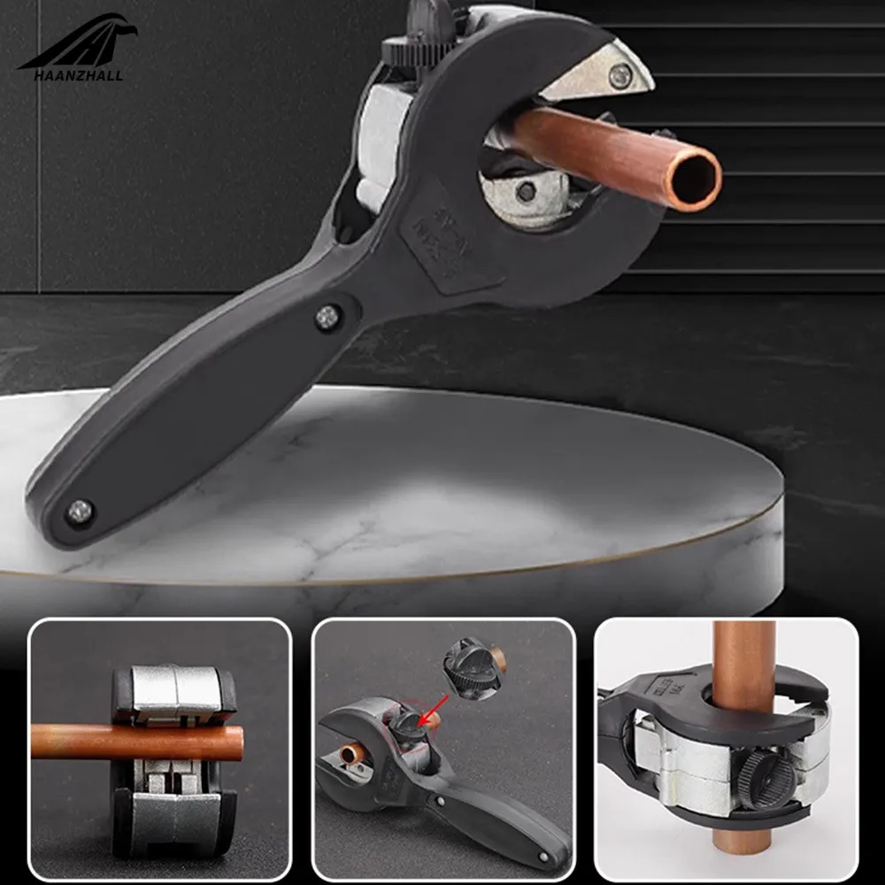 Cortador de tubos con trinquete, cortador de tubos Universal de 8-29mm, tijeras de trinquete de aluminio y cobre de acero inoxidable, herramientas manuales de corte de manguera