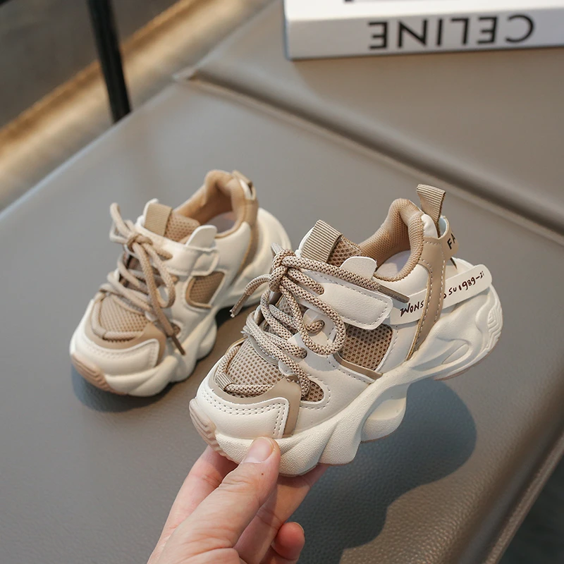 Kinder-Sneaker mit Dicker Sohle, Weiche Laufschuhe für Kinder, Modische Atmungsaktive Mesh-Sportschuhe 2026, Brandneue Jungen- und Mädchen-Freizeitschuhe, Rutschfest – Detail 5