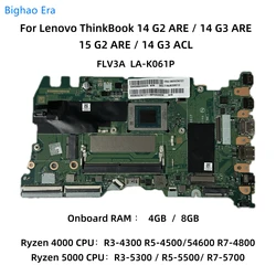 LA-K061P LA-K062P Per Lenovo ThinkBook 14 G2 ARE 14 G3 ACL 15 G2 ARE Scheda Madre Del Computer Portatile Con R5-4600 R7-4800 R7-5700 CPU 8GB-RAM