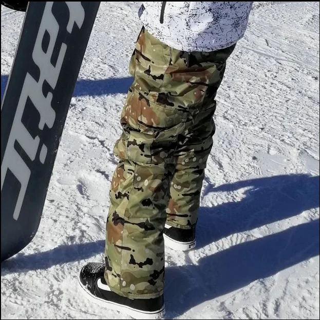 Pantalones de nieve impermeables para hombre y adulto, pantalones cálidos para esquí, Snowboard, patín, nieve, exteriores, novedad