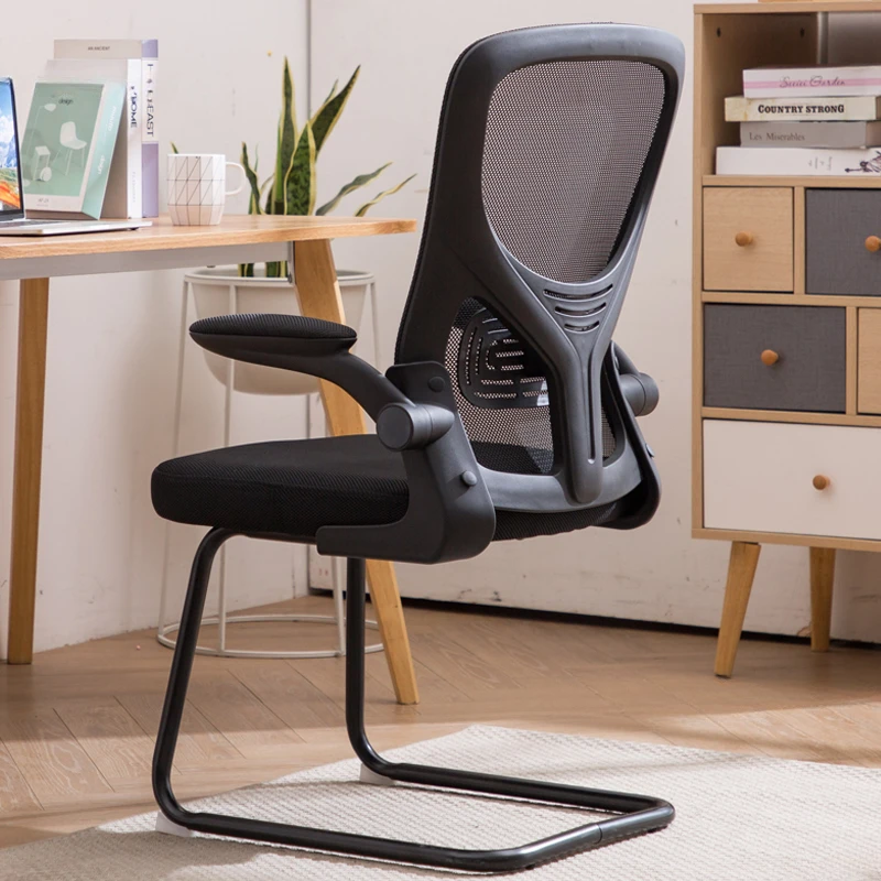 Home Writing Computer Chair School Study Learning Backrest Armchair Staff Front Desk Lift Office Chairs