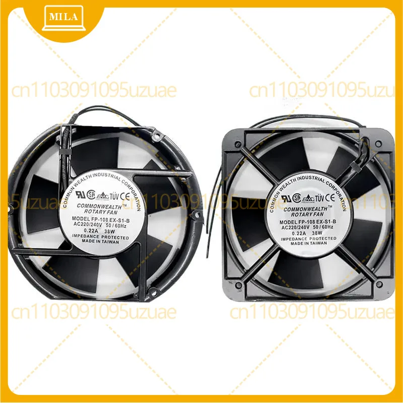

New Axial FP-108EX-S1-B 220V 380.22A Dual Bearing Cooling Oval Industiral Fan 172X150X51Mm OR 150*150*50Mm