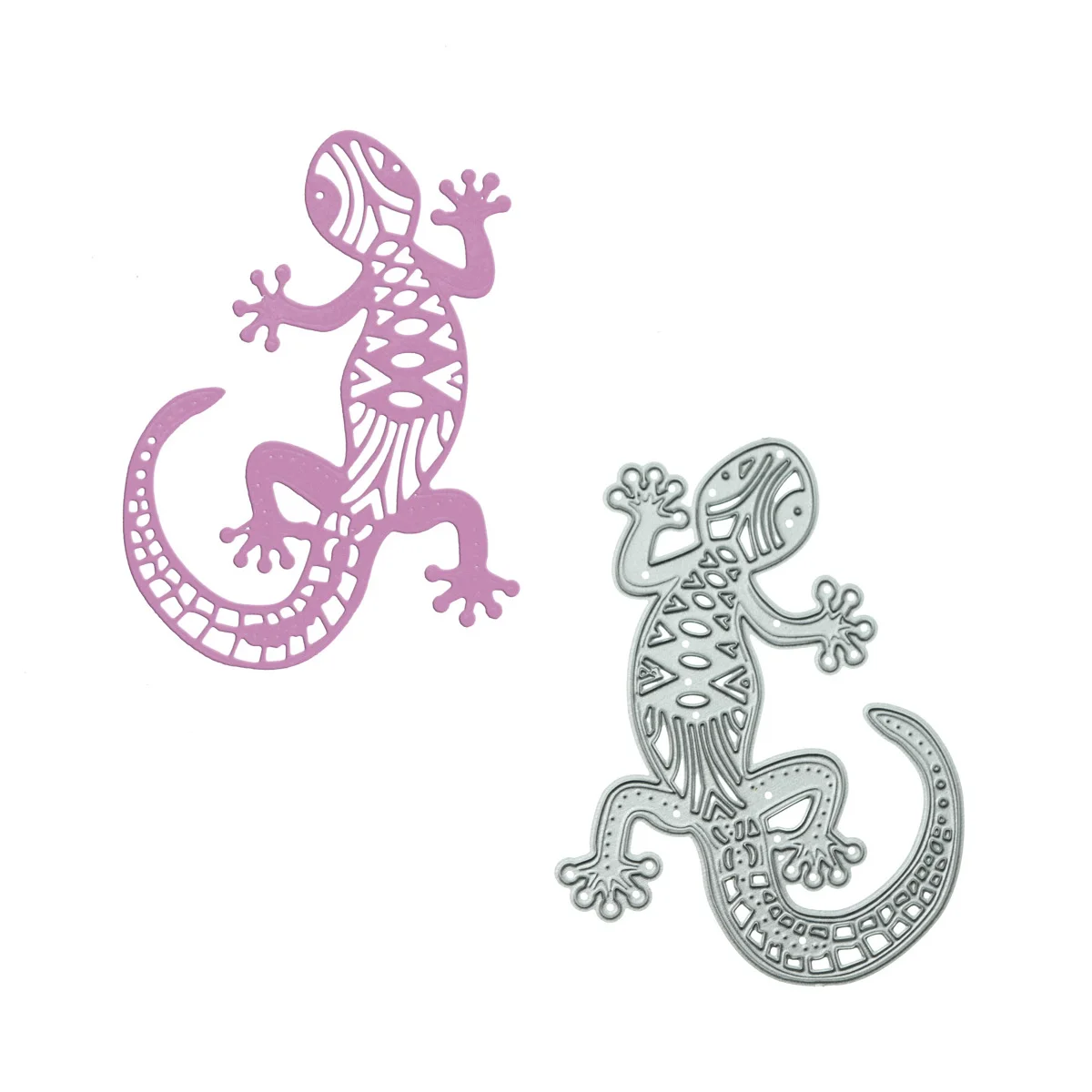 

For Scrapbooking Metal Cutting Die Lizard Punch Stencil Handmade Thank You Card Making Paper Craft Postcard Decorating Presscut