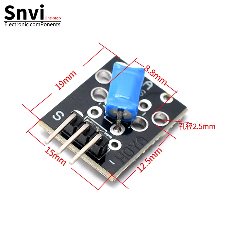 Snvi 1PCS 3pin KY-020 3.3-5V Standard Tilt Switch Sensor Module For Arduino