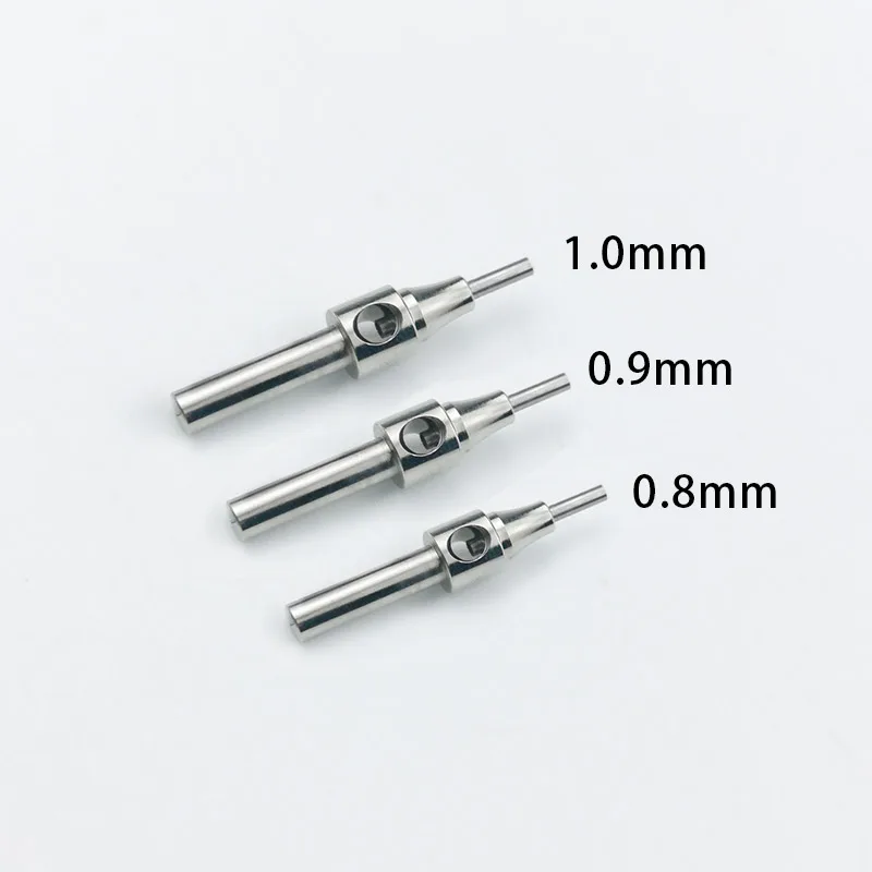 Stainless Steel Hair Implants FUE Punches 0.8mm/0.9mm/1.0mm with Hole and Long Axis Hair Implants Tool 1pcs