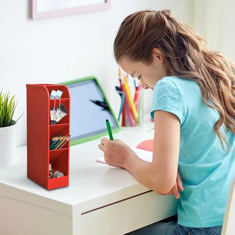 متعددة الوظائف سميكة مكتب منظم ، 5 حامل القلم الشبكة ، منظم قلم رصاص سعة كبيرة