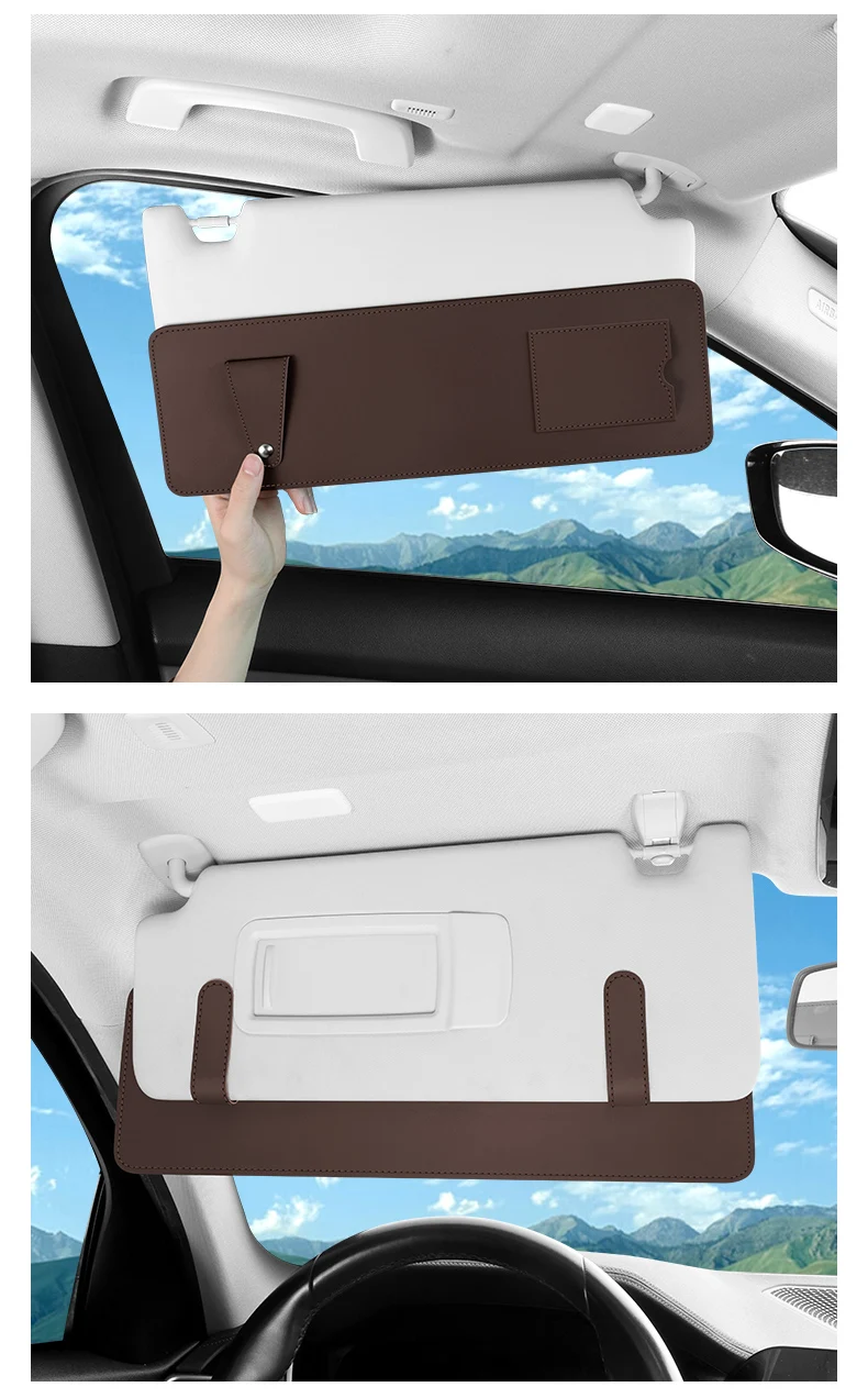 Neue Auto-Sonnenblenden-Verlängerungszubehörteile, Auto-Sonnenblenden-Verlängerer, Blendschutz, Sonnenschutz, Universelle Auto-Sonnenblenden-Kartenhalterung – Detail 18