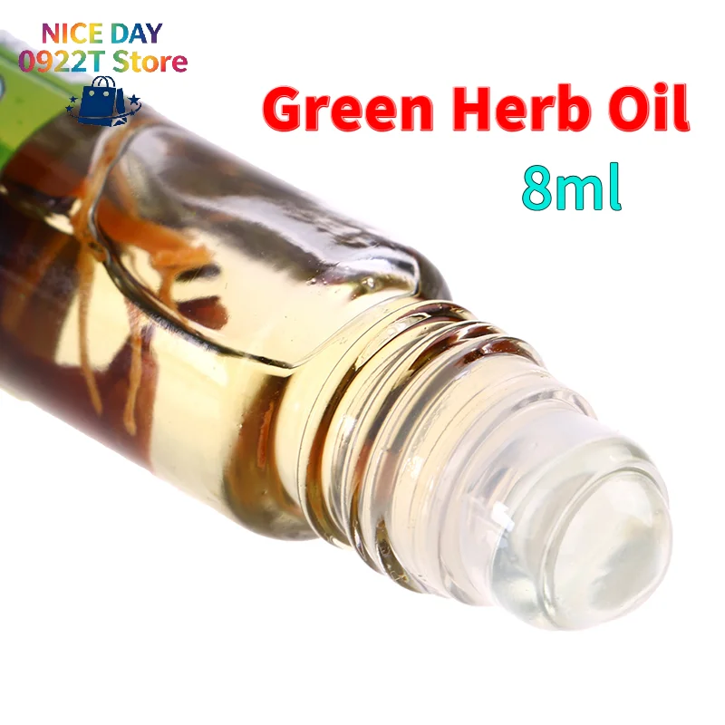 8ml Thai Green Herb Balm Natural Herbal Ointment Relief For Headache Dizziness Body Muscle Pain Massage Balm@#X