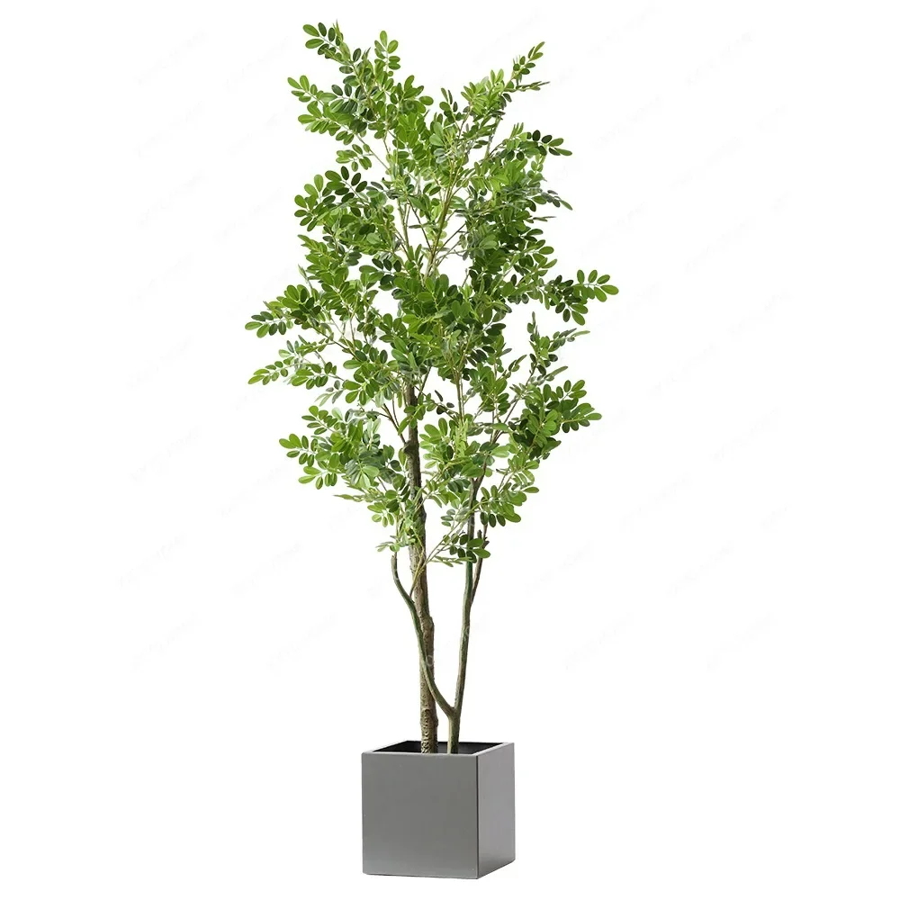 Nordic Artificial Plant  Large Living Room Fake Green Plant Boxtree Floor-Standing Decorations Decoration подставка для цветов