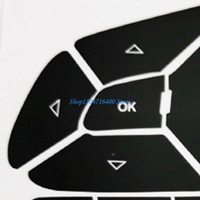 

y1gd Car Flexible PVC Steering Control Decals For Worn Buttons Easy Application