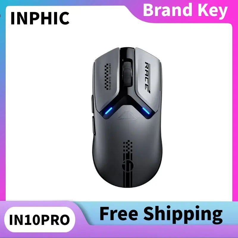 

INPHIC IN10PRO 8000HZ wireless three-mode mouse KP950B 30KDPI TTC optical microswitch Customized Bluetooth gaming mouse