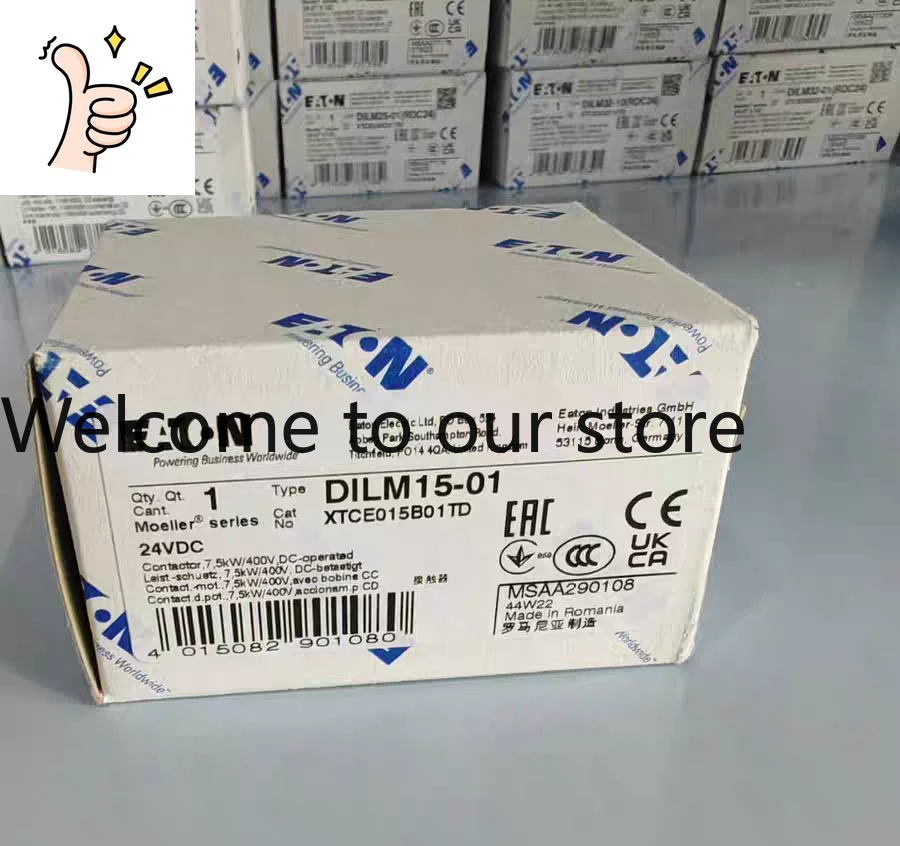 Eaton Muller DILM15-01 (24VDC) DC Contactor UL CSA Certification Complete, Exported To North America