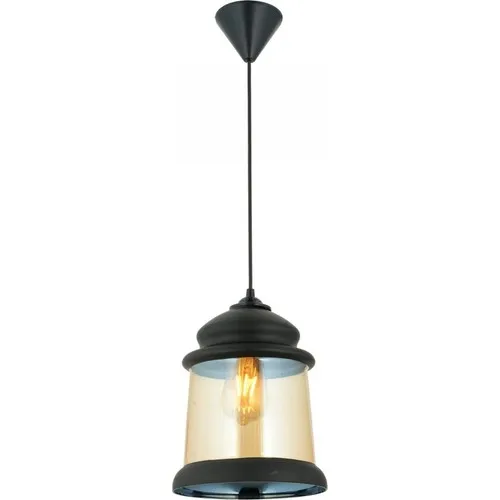 Has Glass Lüküs Single Model 2 Black Pendant Lamp Chandelier