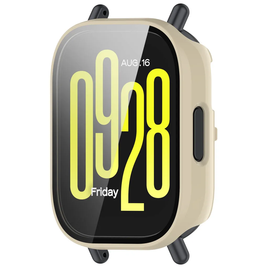 กรณีสําหรับ Redmi Watch 5 Active/Watch5 lite แฟชั่น Hard PC กรอบกันชน + HD กระจกนิรภัย Anti-scratch ป้องกันหน้าจอ