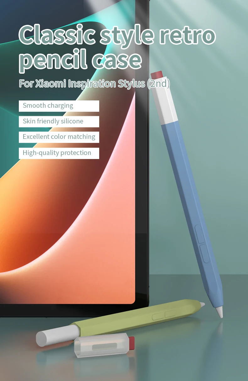 Silikonhülle für Xiaomi Inspiration Stylus 2. und 1. Generation, Schutzhülle für Stift, weiche, stoßfeste Tablet-Stylus-Hülle – Detail 1