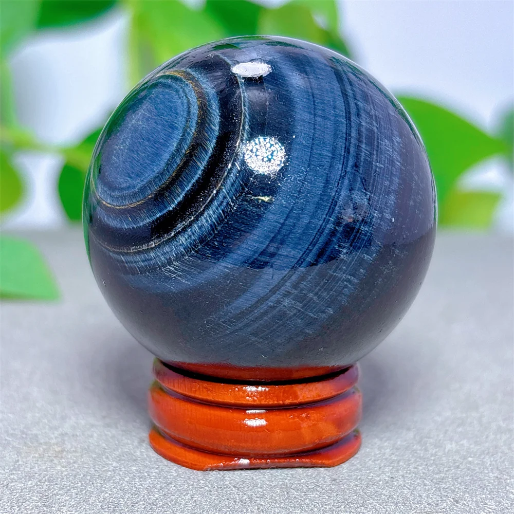 

Сфера из натурального камня «Голубой Тигровый Глаз», кварц, минералы, предметы декора для дома, подарки для Рейки, исцеление энергией, удача, любовь + подставка