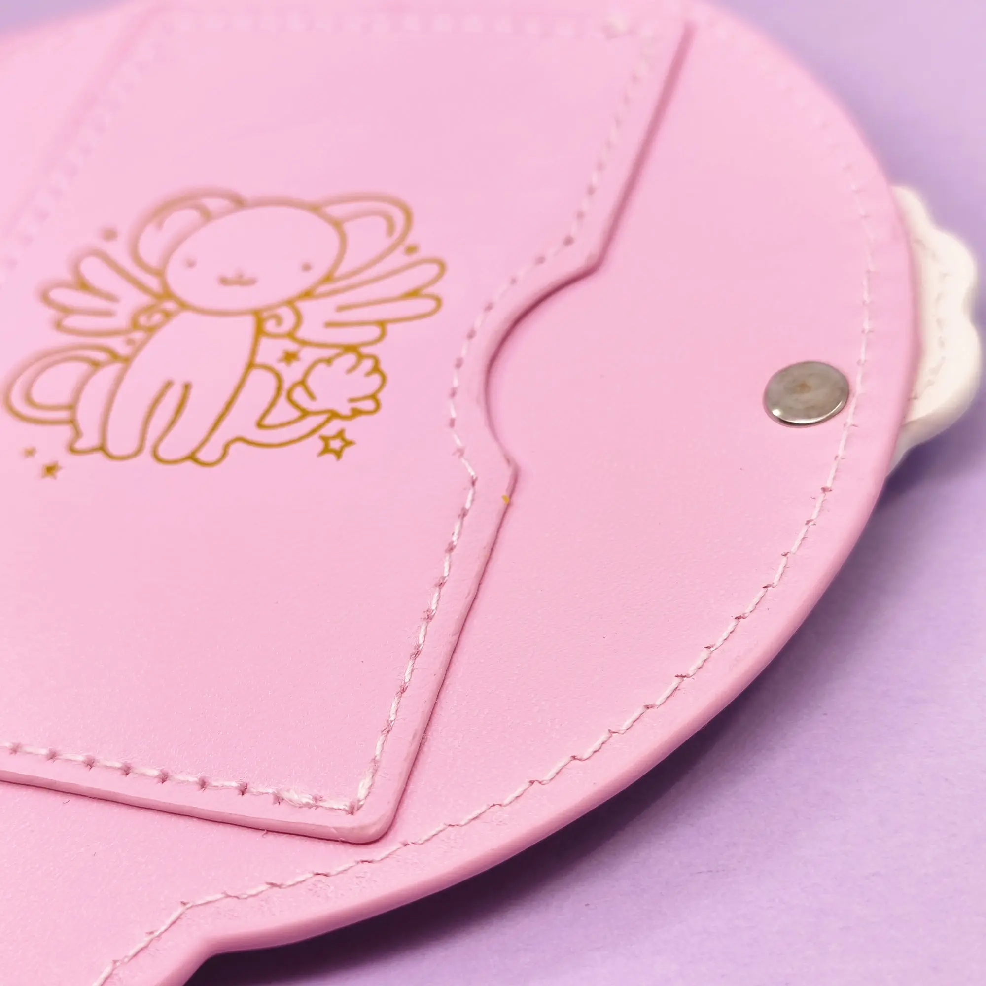 Kawaii Cardcaptor Sakura Varinha Mágica Toy Card Case Titular do cartão de ônibus Cerberus Princesa Rosa Bonito Estrela Rod Anime Toy