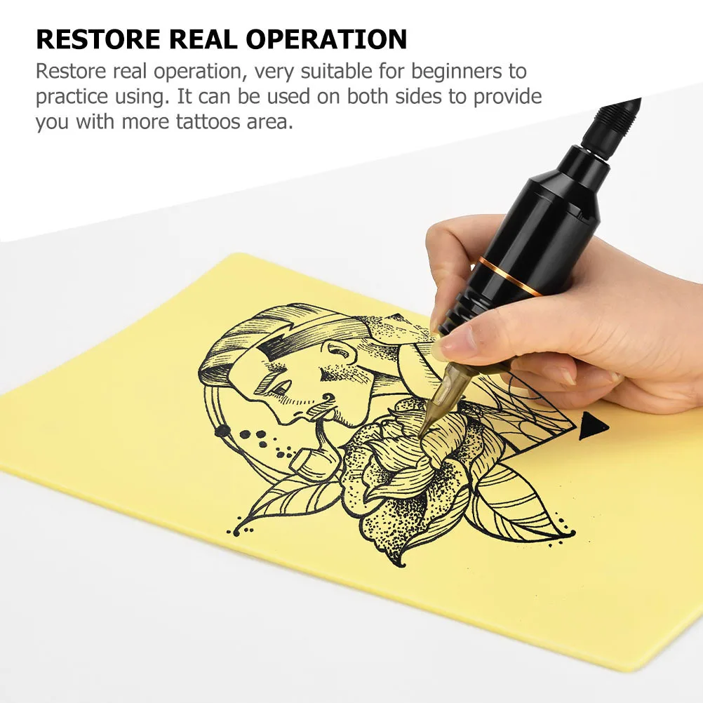 

5Pcs Flexible Tattooing Practice Skin Sheets Silicone Training Skin for Permanent Salon Practice