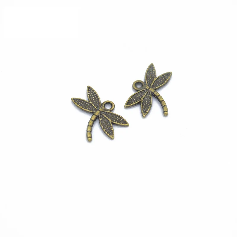35pcs 18*14mm gold color dragonfly Alloy charms pendant fit necklace bracelet diy Pendants for jewelry making D229 image 4
