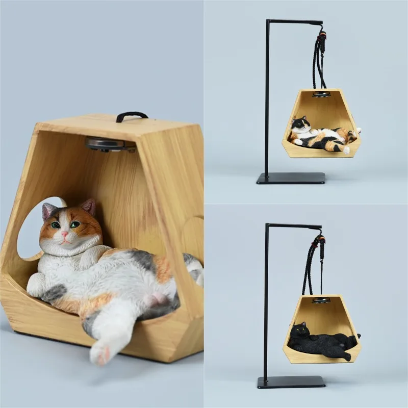 

JXK масштаб 1/6, мини-подвесная корзина, имитация ленивого кота, модель ручной работы для 12 дюймов, фигурки солдат, игрушечная кукла, аксессуар