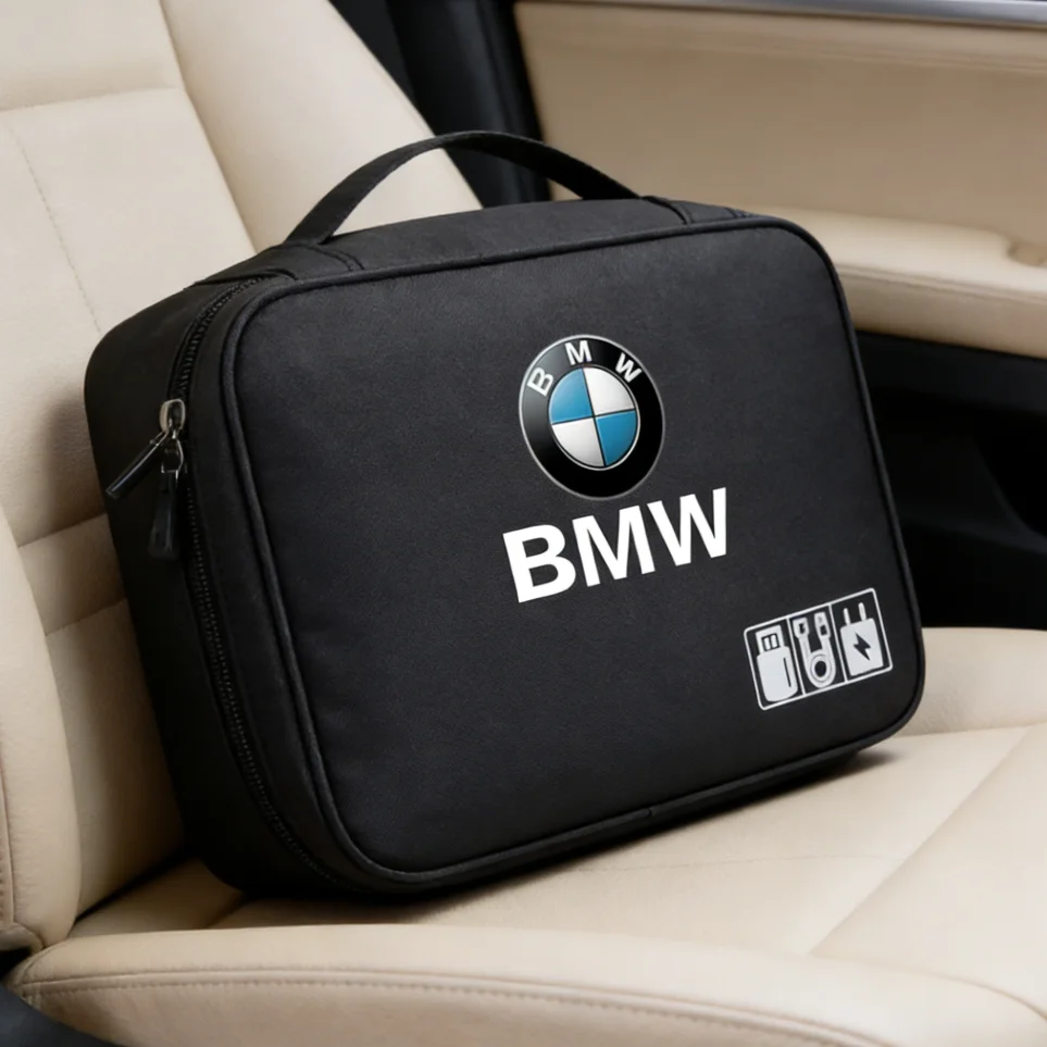 Bolsa de Almacenamiento Digital para Accesorios de Auto, para BMW M Performance E46 E90 E60 F20 X1 F10 F30 X3 E70, Estuche para Cables de Datos y Herramientas de EVA