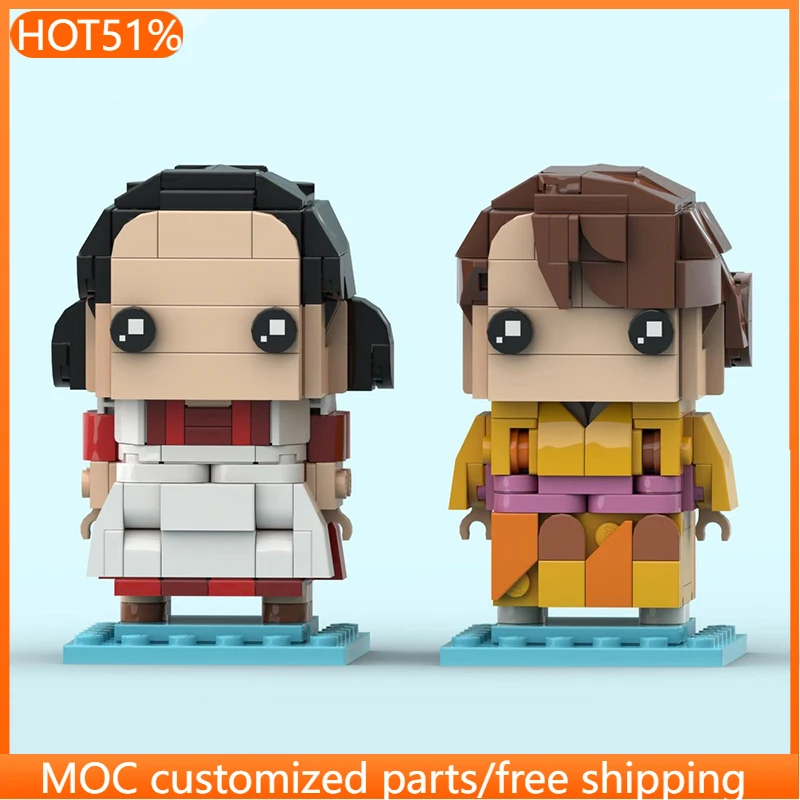 

340 PCS Brickheadz Style Himi Natsuko Studio MOC Customize Modular Building Block Model Brick Technology DIY Toy Birthday Gift