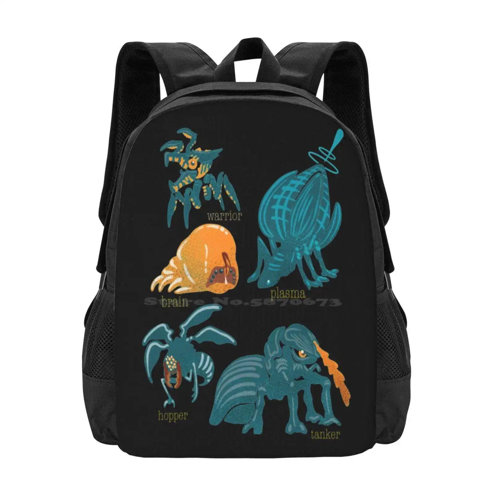 Starship Troopers Bugs Hot Sale Schoolbag Backpack Fashion Bags Starship Troopers Bugs