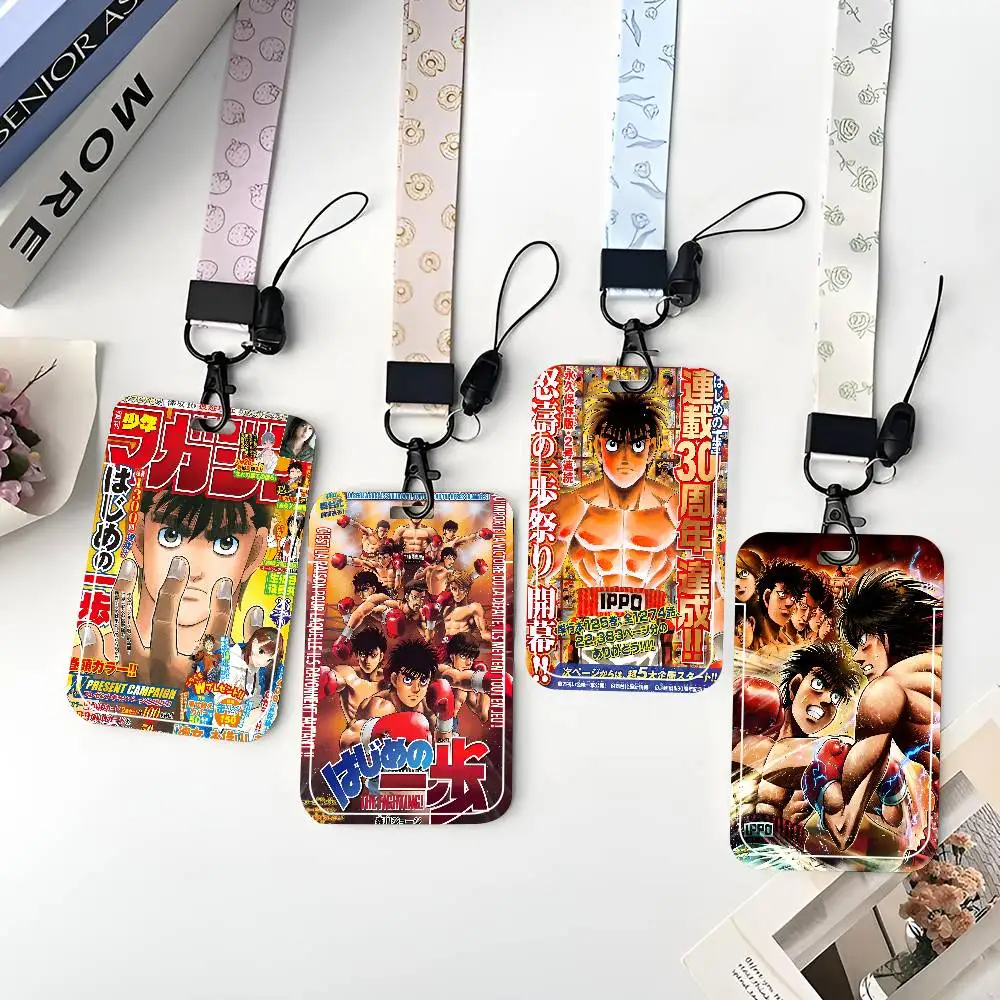 

Защитный чехол для ID-карт, школьных пропусков, проездных и карт питания с легким выталкиванием, дизайн «Hajime No Ippo»