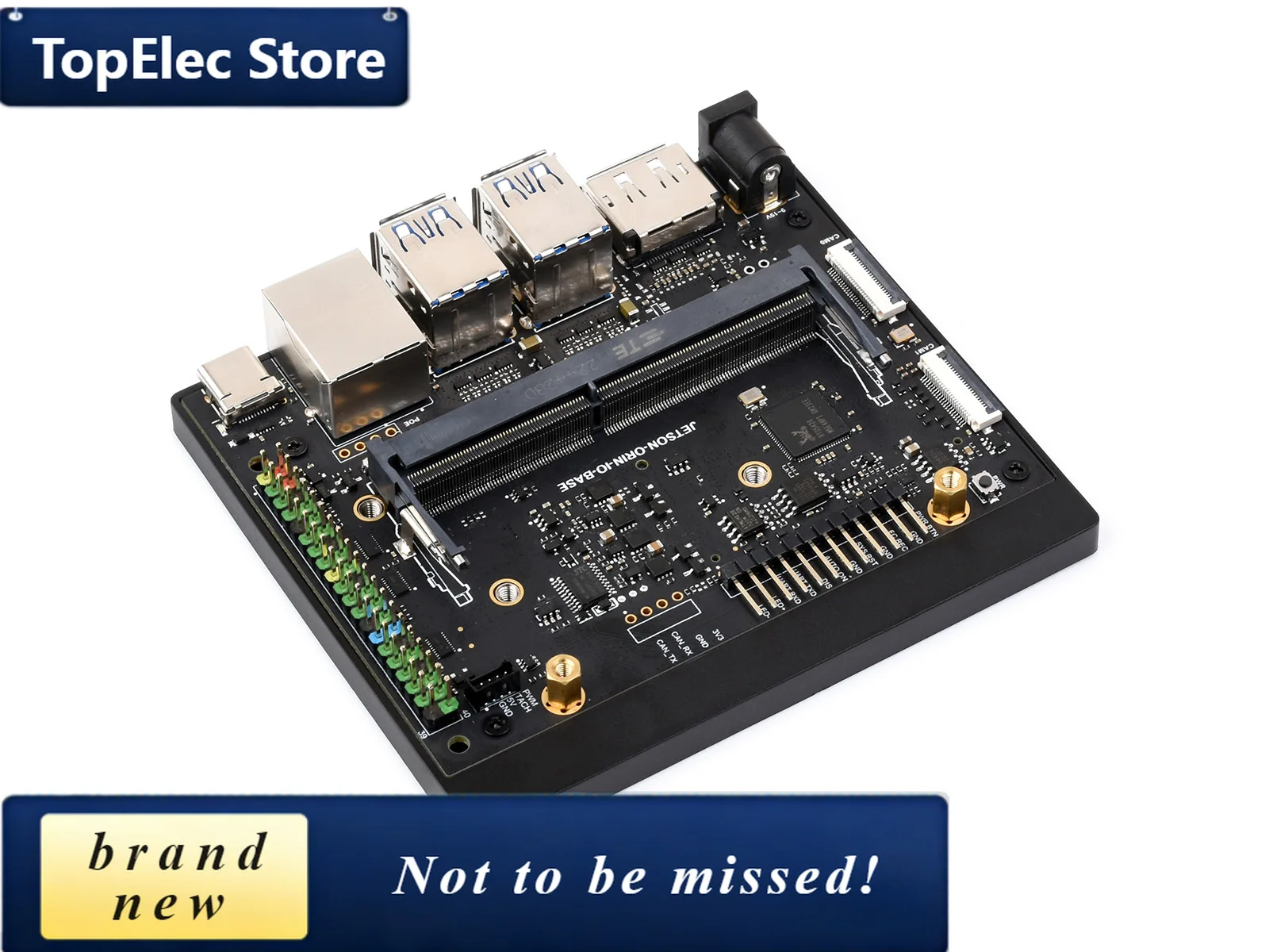 TopElec Waveshare Jetson Orin Nano/NX Development Board Based On Jetson Orin Nano And Jetson Orin NX Module, 5× USB Ports