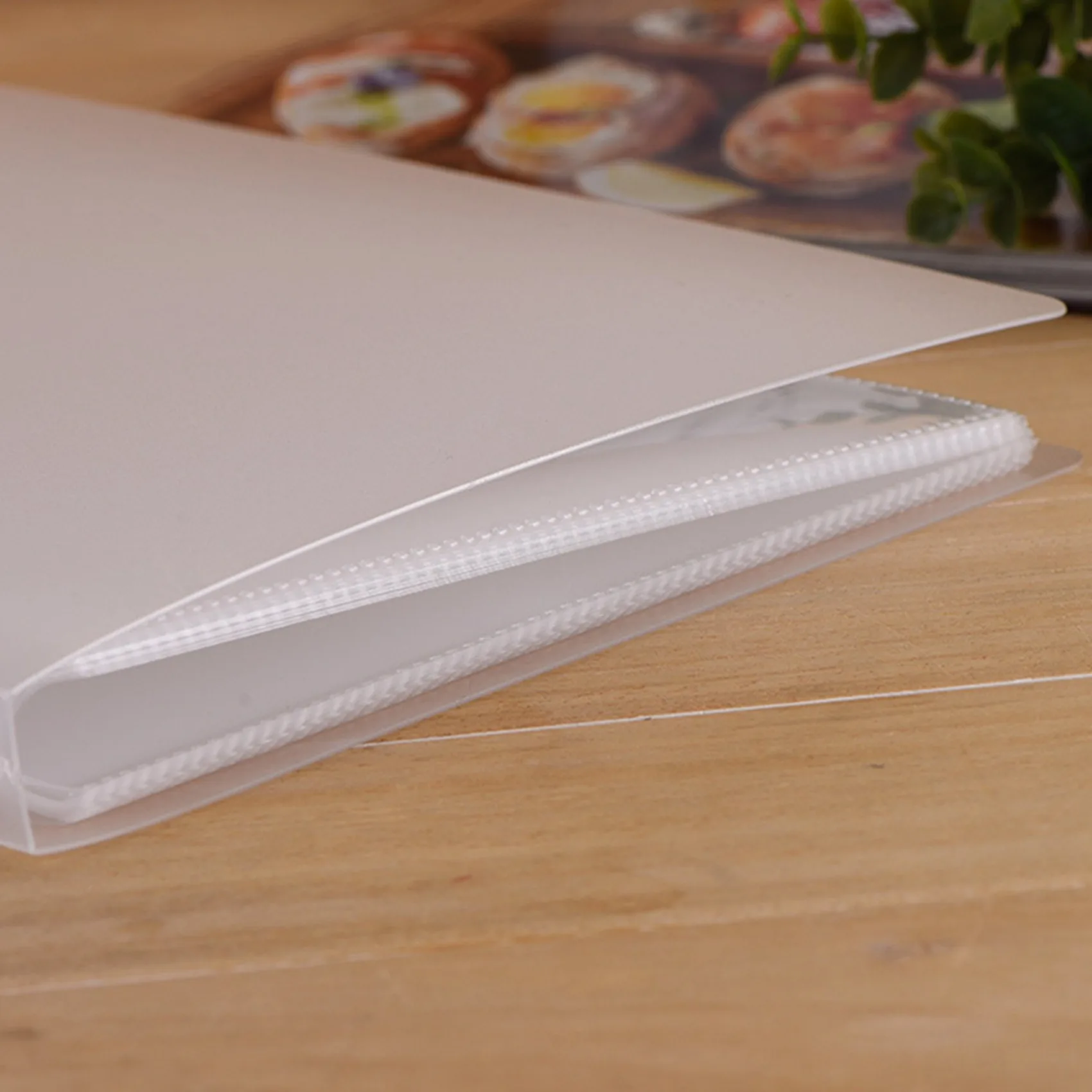 PORK-3X PP Pure Frosted Simple Cover Transparent Insert Type 5R 7 Inch PP Photo Album/Postcard Book Write Collection