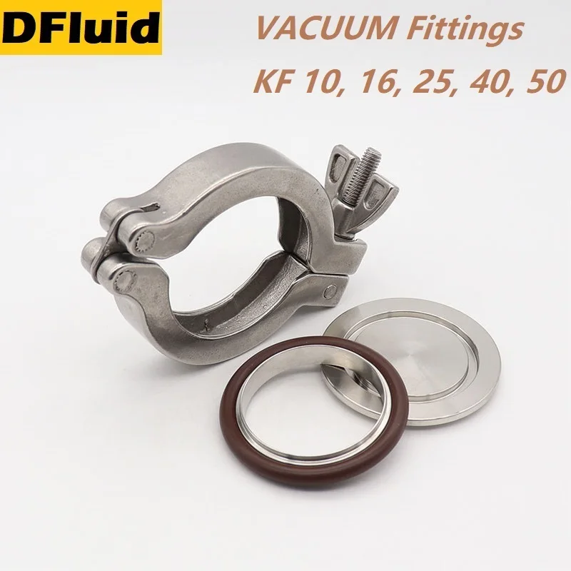 

304 Stainless Steel KF10/16/25/40/50 BLIND FLANGE VACUUM Fittings Quick Flange Fittings For VACUUM Pumps Pipeline